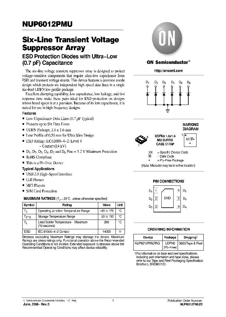NUP6012PMU_4525023.PDF Datasheet
