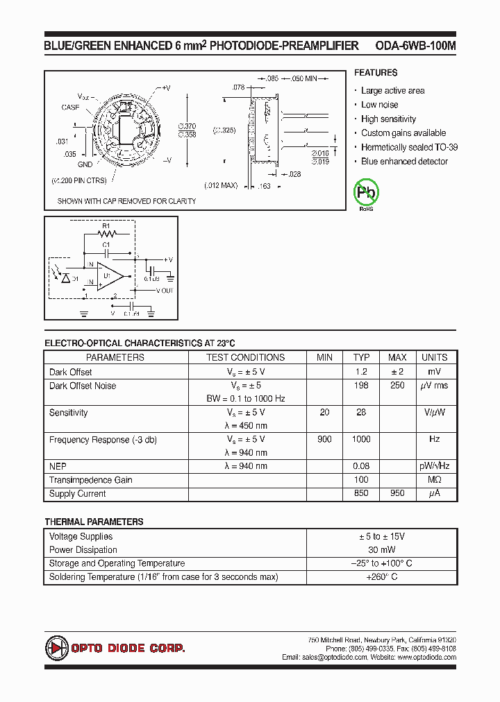 ODA-6WB-100M_4399556.PDF Datasheet