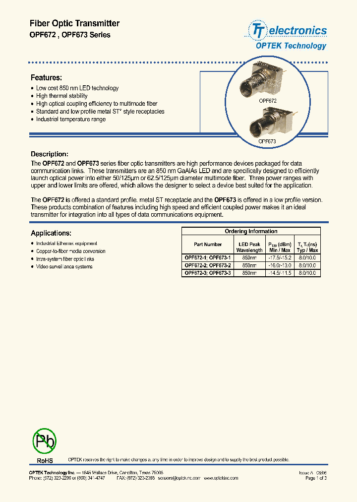 OPF672-1_4298489.PDF Datasheet