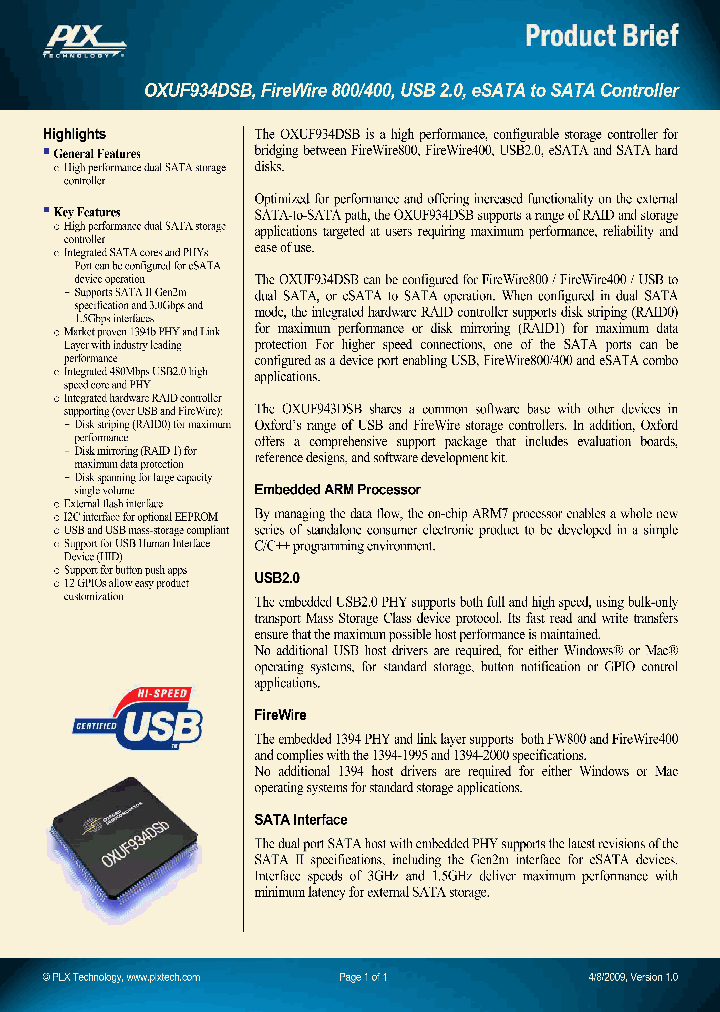 OXUF934DSB_4592704.PDF Datasheet