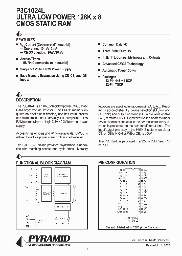 P3C1024L70SC_4165597.PDF Datasheet