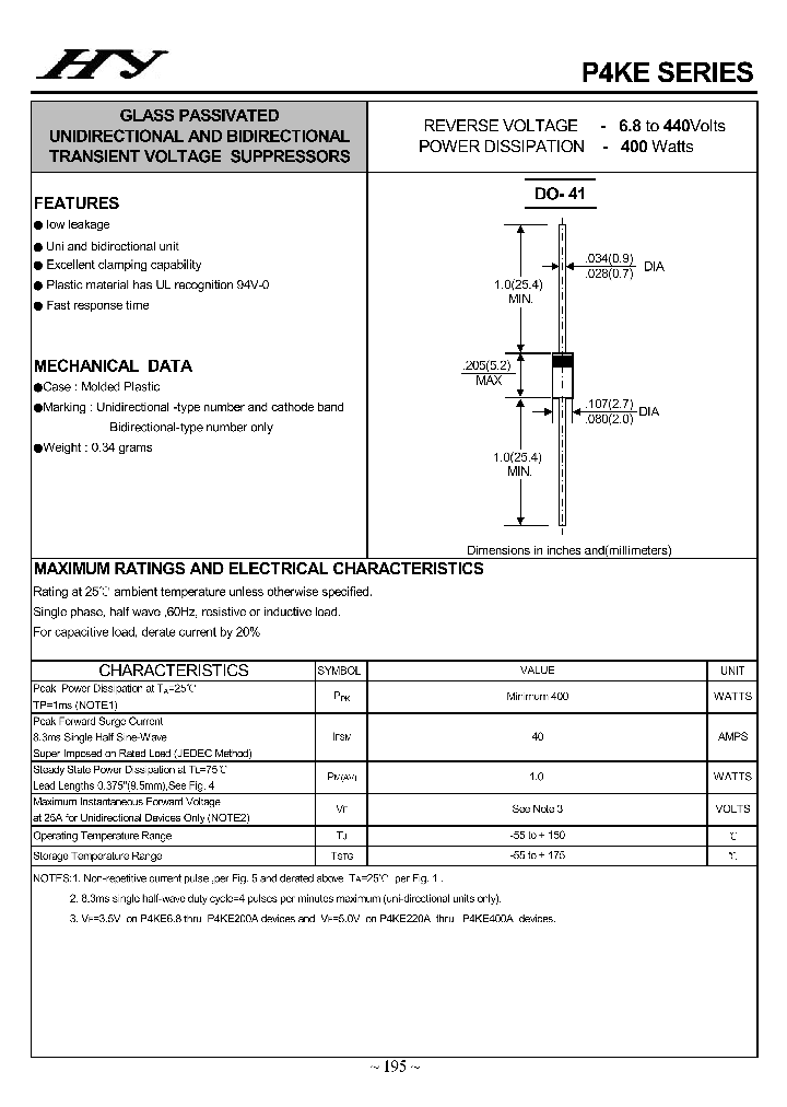 P4KE_4500454.PDF Datasheet