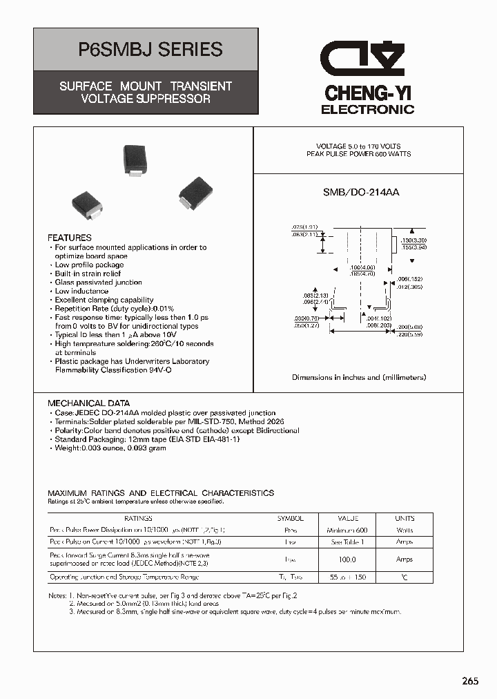 P6SMBJ60_4528238.PDF Datasheet