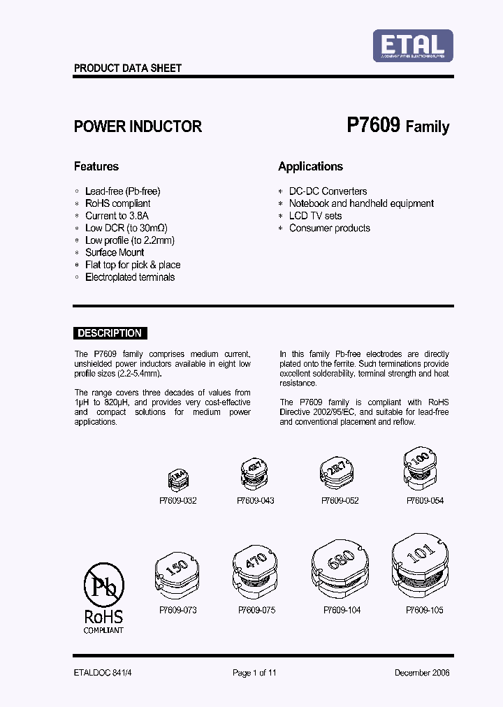 P7609-104-100M_4471150.PDF Datasheet