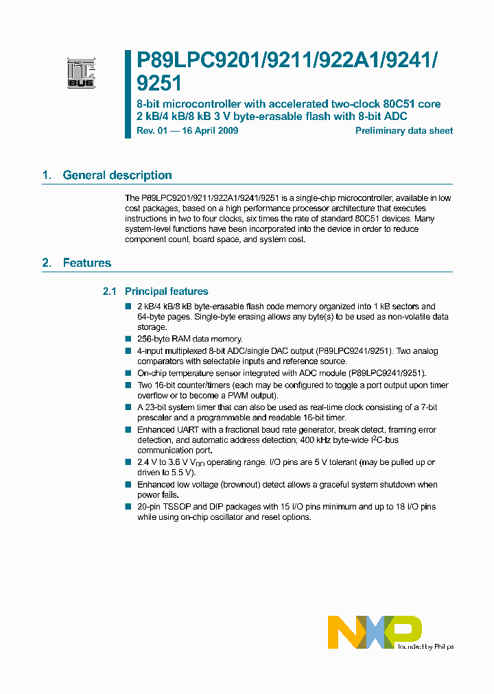 P89LPC9222A1_4574974.PDF Datasheet