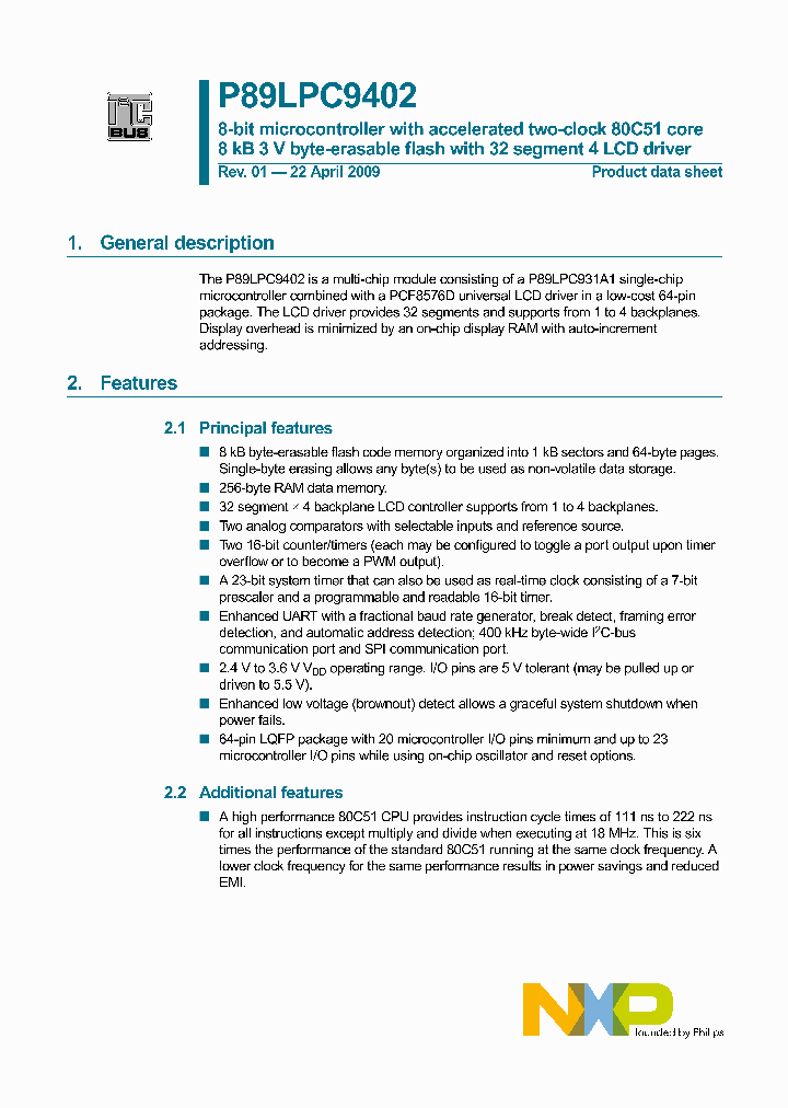 P89LPC9402_4667352.PDF Datasheet