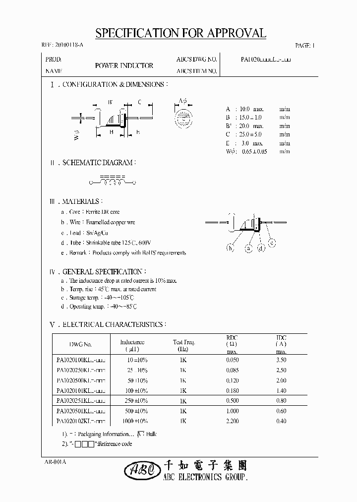 PA1020100KL_4522986.PDF Datasheet