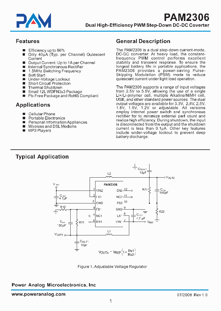 PAM2306EN1YPAA_4254692.PDF Datasheet
