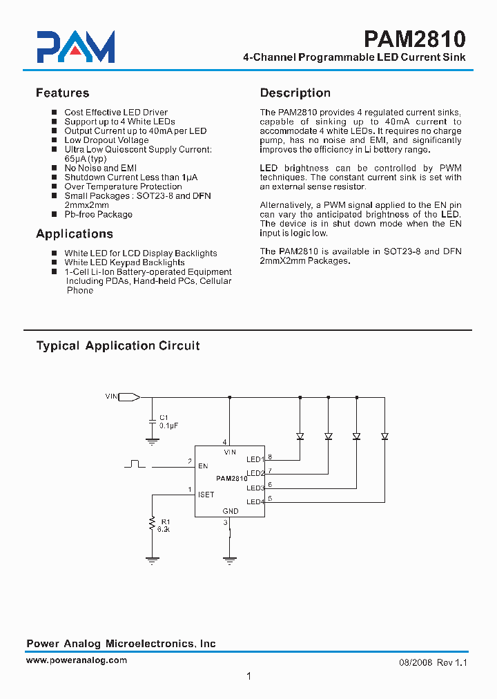 PAM2810_4237358.PDF Datasheet