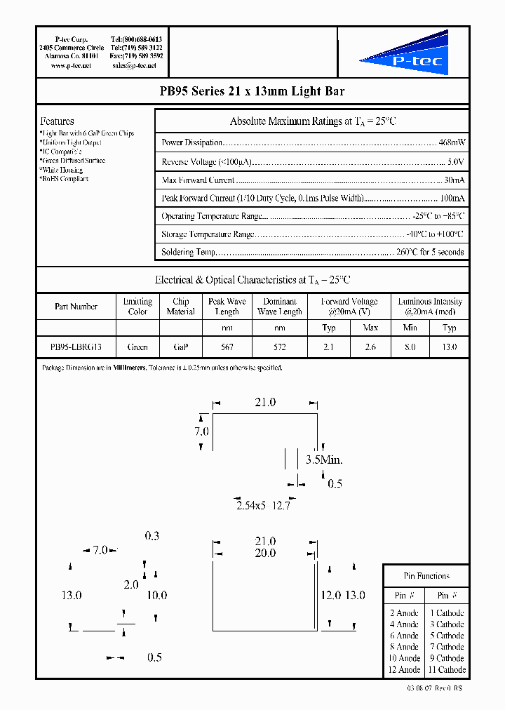 PB95-LBRG13_4501943.PDF Datasheet