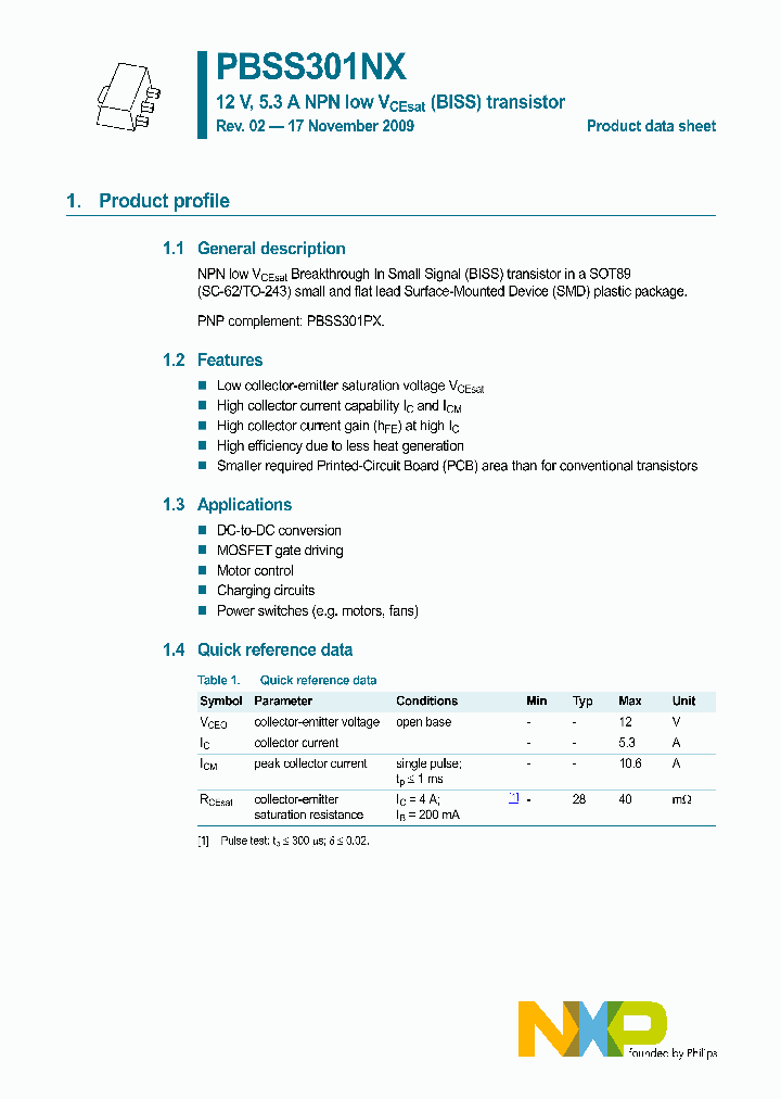 PBSS301NX_4903137.PDF Datasheet