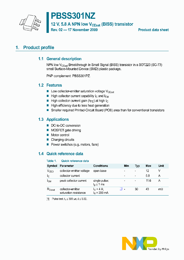 PBSS301NZ_4903138.PDF Datasheet