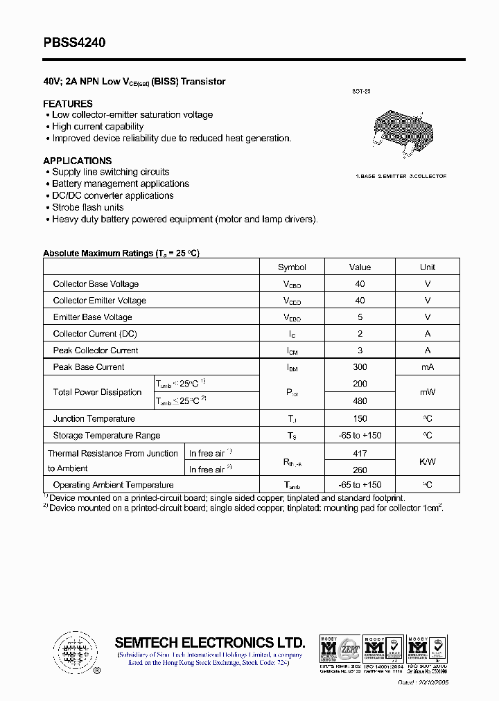 PBSS4240_4540853.PDF Datasheet