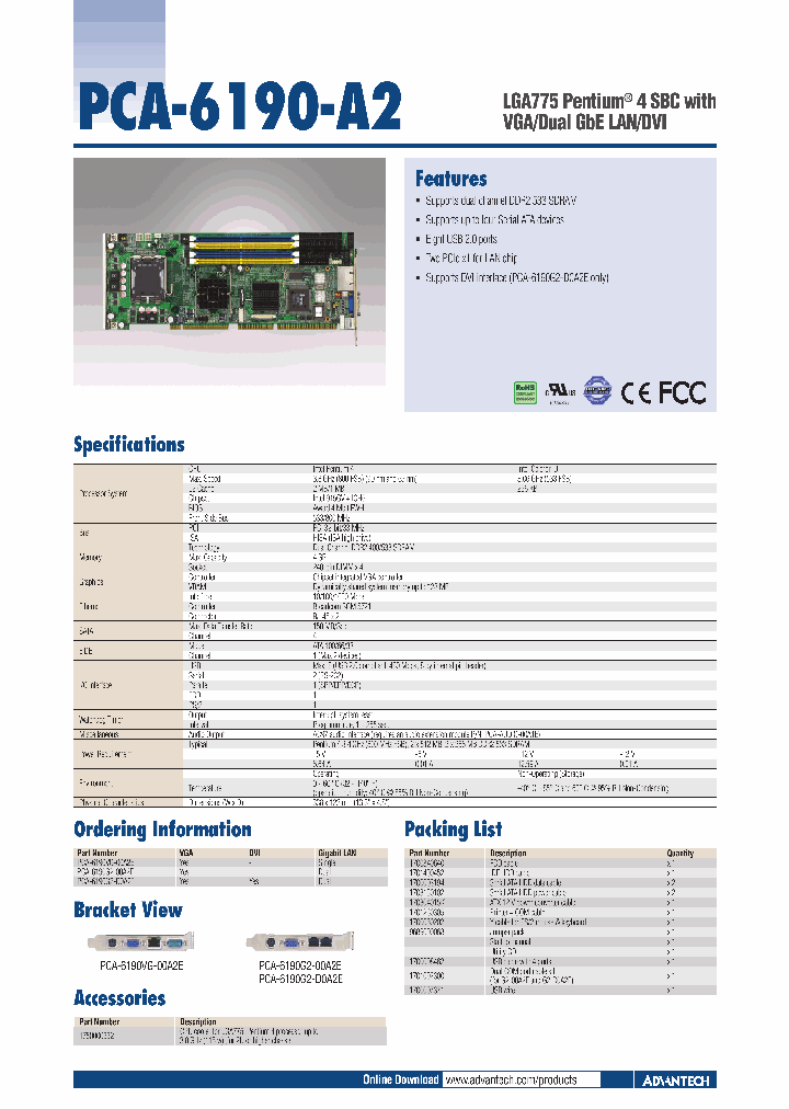 PCA-6190G2-D0A2E_4584142.PDF Datasheet