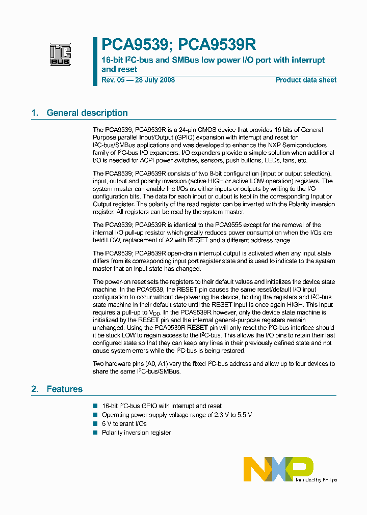 PCA9539BS_4670177.PDF Datasheet