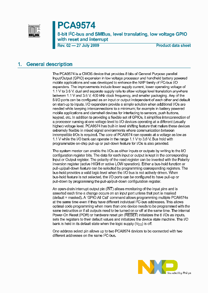 PCA9574_4629375.PDF Datasheet