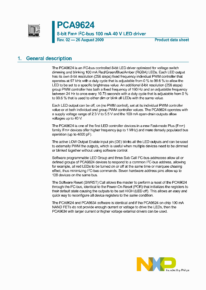 PCA9624_4699346.PDF Datasheet