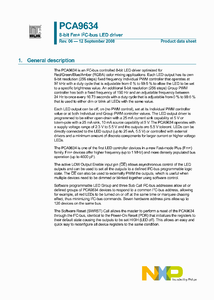 PCA9634D_4300722.PDF Datasheet