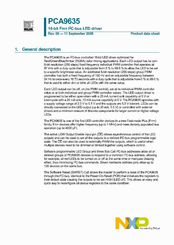 PCA9635_4505407.PDF Datasheet