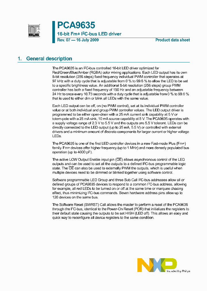 PCA9635PWQ900_4465448.PDF Datasheet