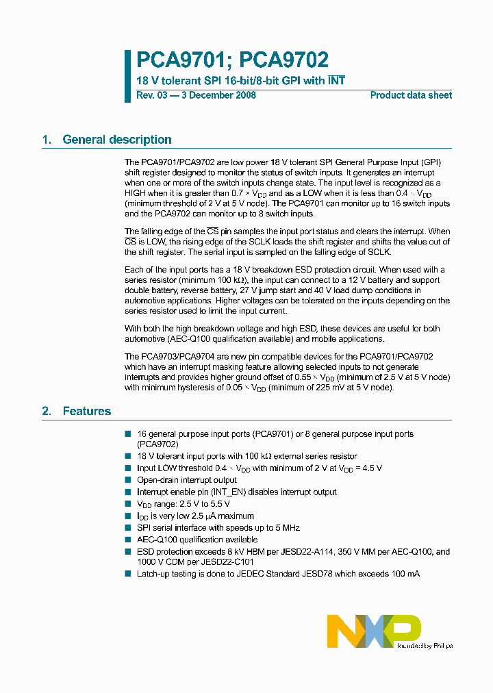 PCA9701_4294190.PDF Datasheet