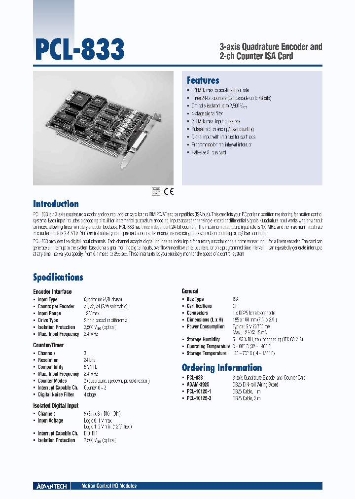 PCL-833_4783046.PDF Datasheet