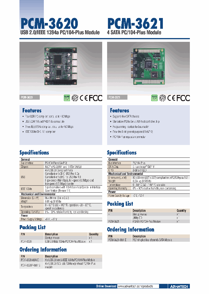 PCM-3620-00A1E_4595172.PDF Datasheet