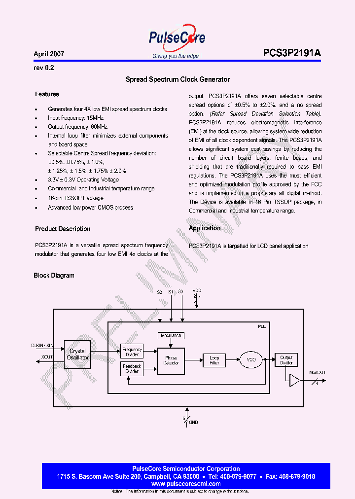 PCS3I2191AF-16TR_4594940.PDF Datasheet