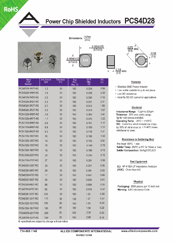 PCS4D28-100T-RC_4592393.PDF Datasheet