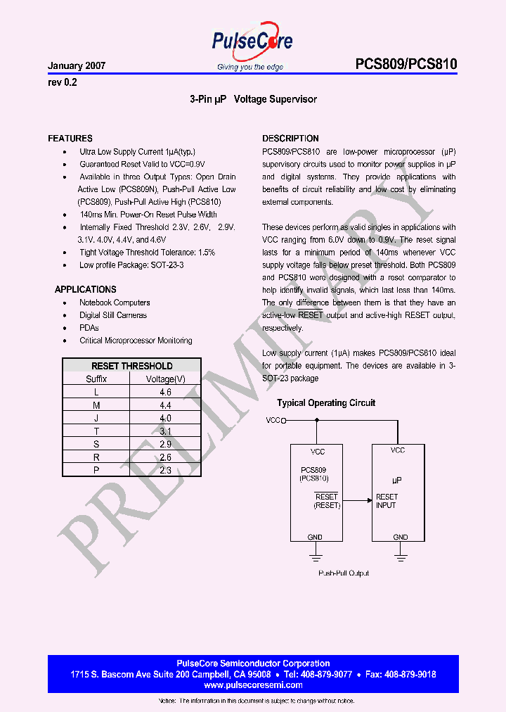 PCS809NMIURF_4443550.PDF Datasheet