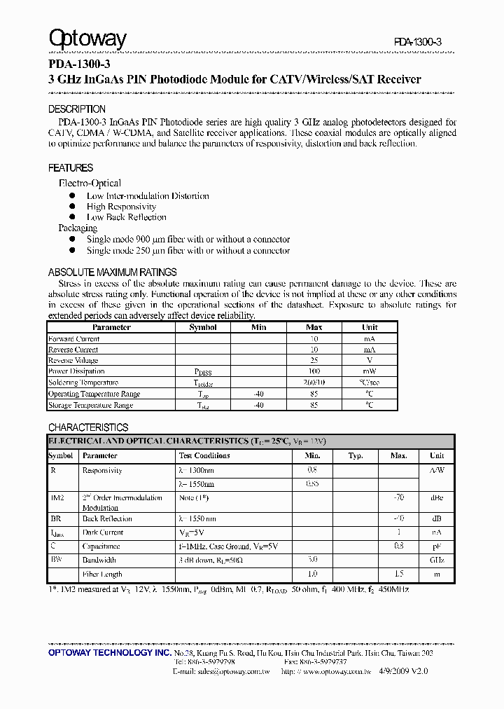PDA-1300-3_4639104.PDF Datasheet
