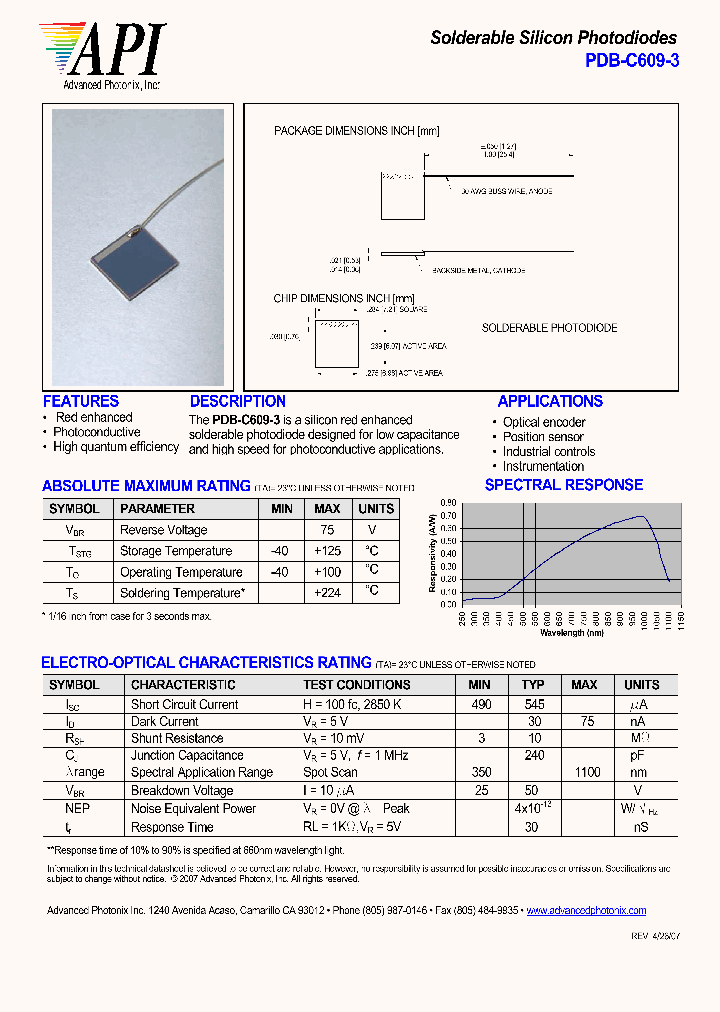 PDB-C609-3_4312168.PDF Datasheet