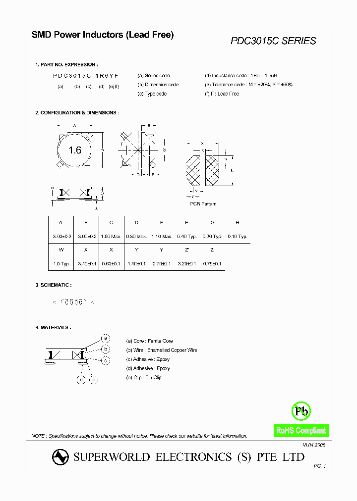 PDC3015C-3R3YF_4497513.PDF Datasheet