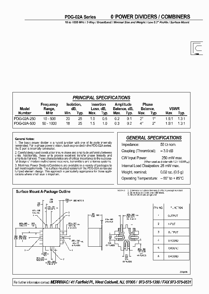 PDG-02A-250_4493666.PDF Datasheet