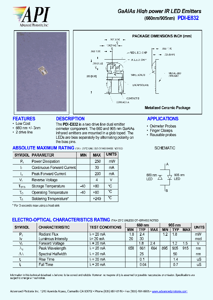 PDI-E832_4391243.PDF Datasheet