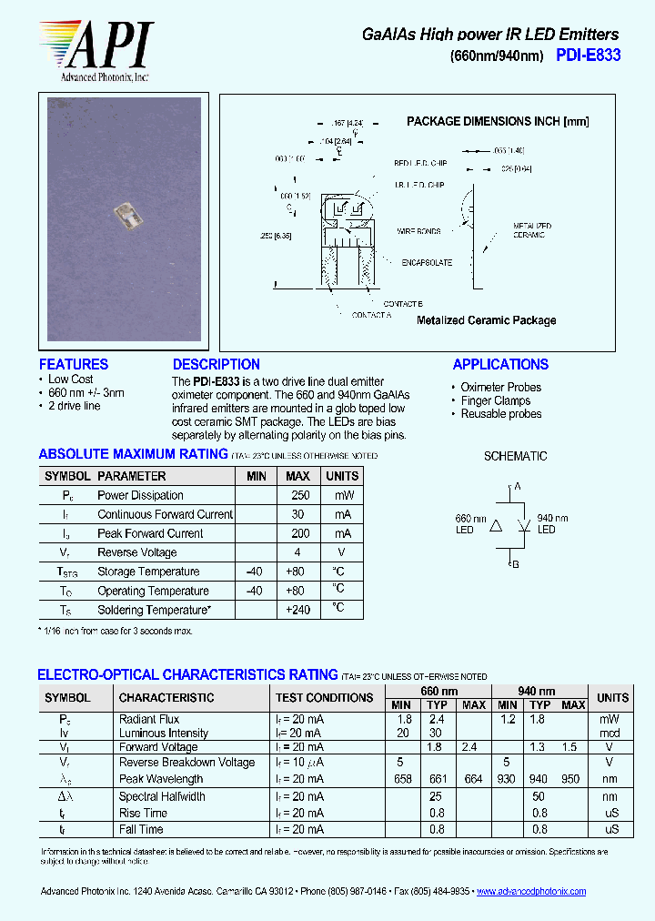 PDI-E833_4391244.PDF Datasheet