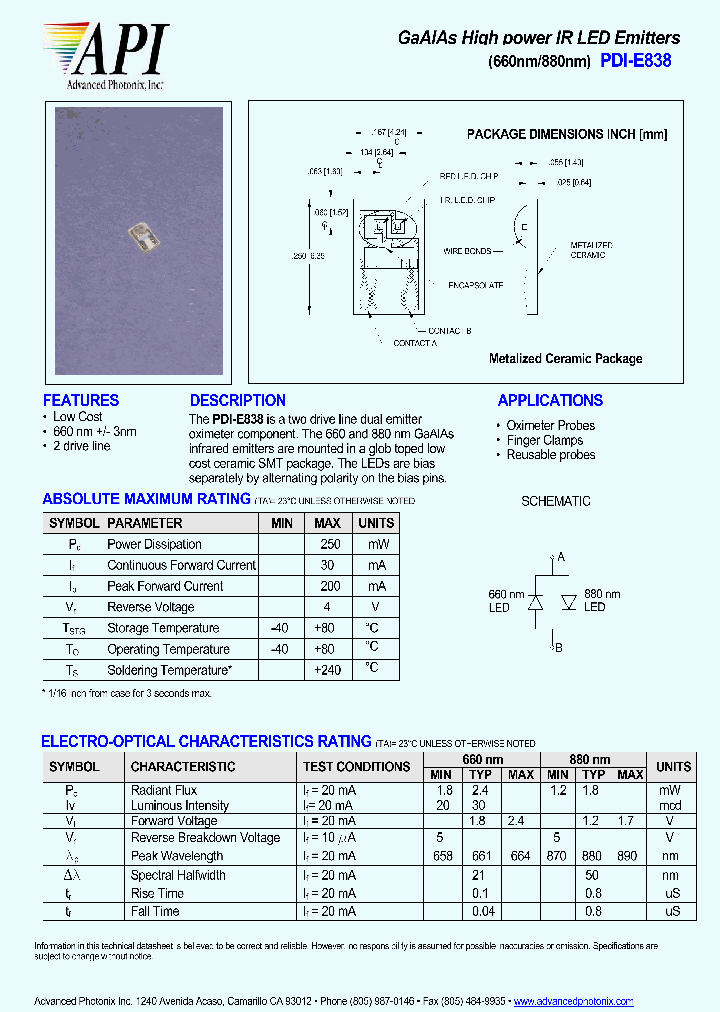 PDI-E838_4391247.PDF Datasheet