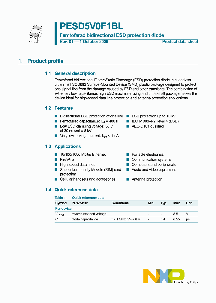 PESD5V0F1BL_4511840.PDF Datasheet