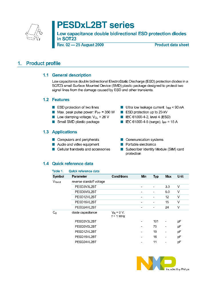 PESD5V0L2BT_4557209.PDF Datasheet