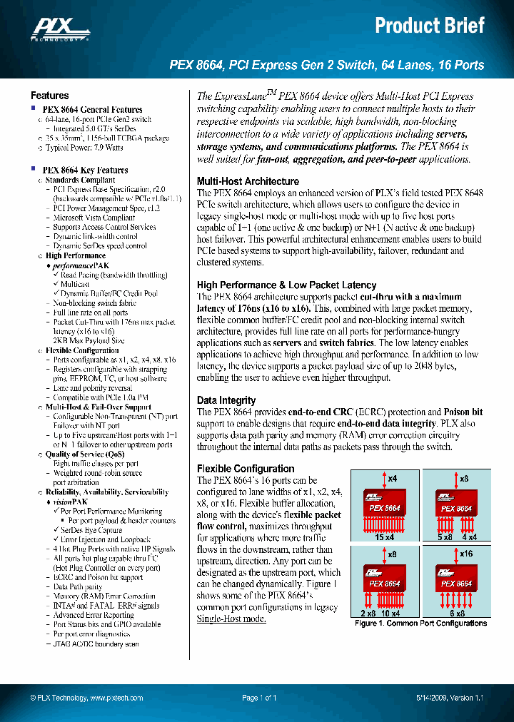 PEX8664-16U8DBBRDK_4606621.PDF Datasheet