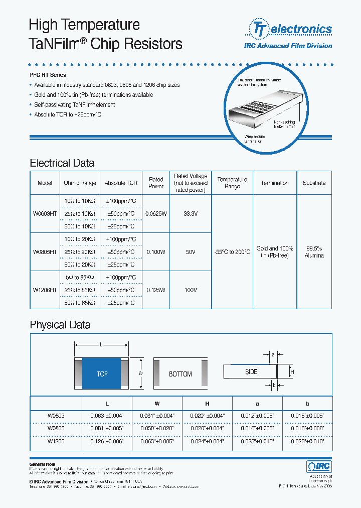 PFC-W0603HTLF-01-1001-F_4458609.PDF Datasheet