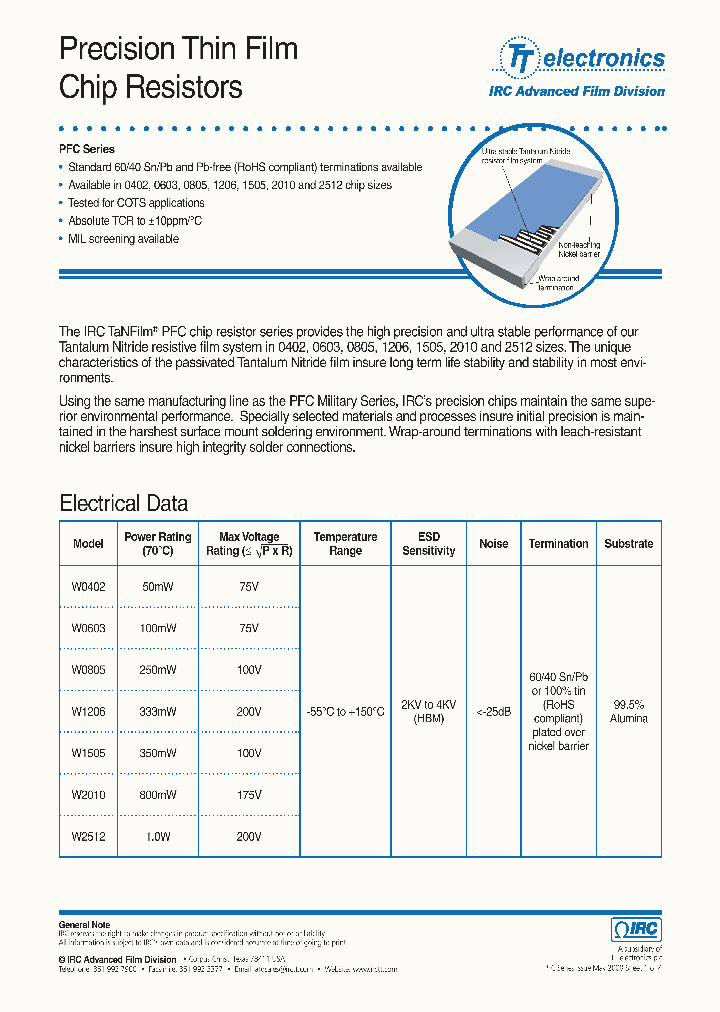 PFC-W2512R-03-1001_4487708.PDF Datasheet