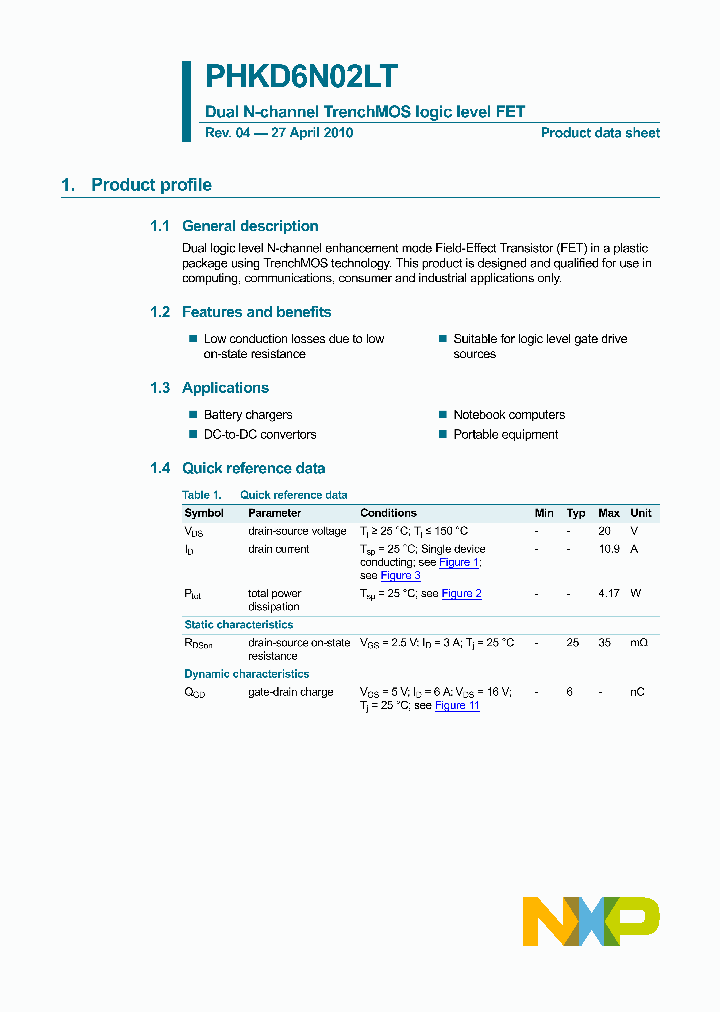 PHKD6N02LT_4606701.PDF Datasheet