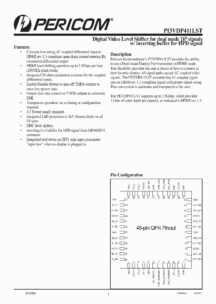 PI3VDP411LST_4185835.PDF Datasheet