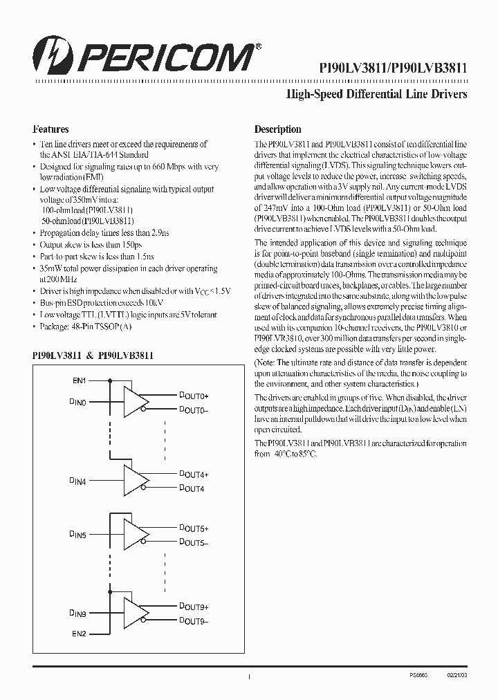 PI90LV3811_4208905.PDF Datasheet