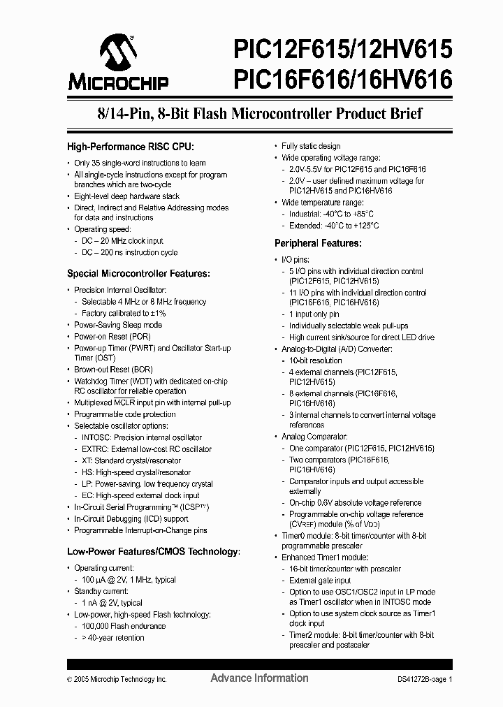 PIC12F61505_4920355.PDF Datasheet