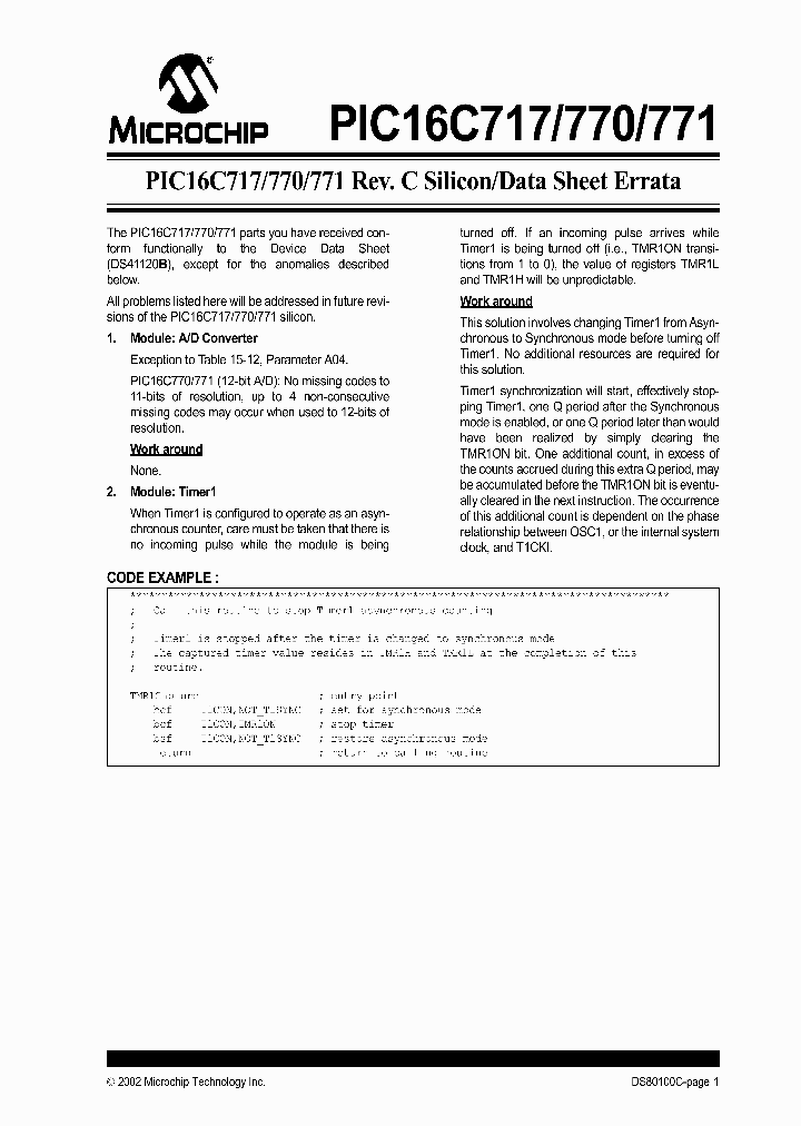 PIC16C717_4327494.PDF Datasheet