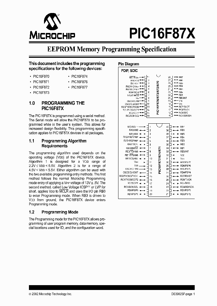 PIC16F87X02_4779821.PDF Datasheet