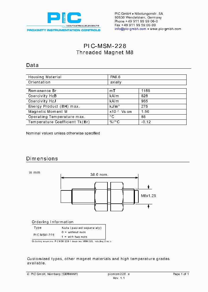 PIC-MSM-228_4561287.PDF Datasheet
