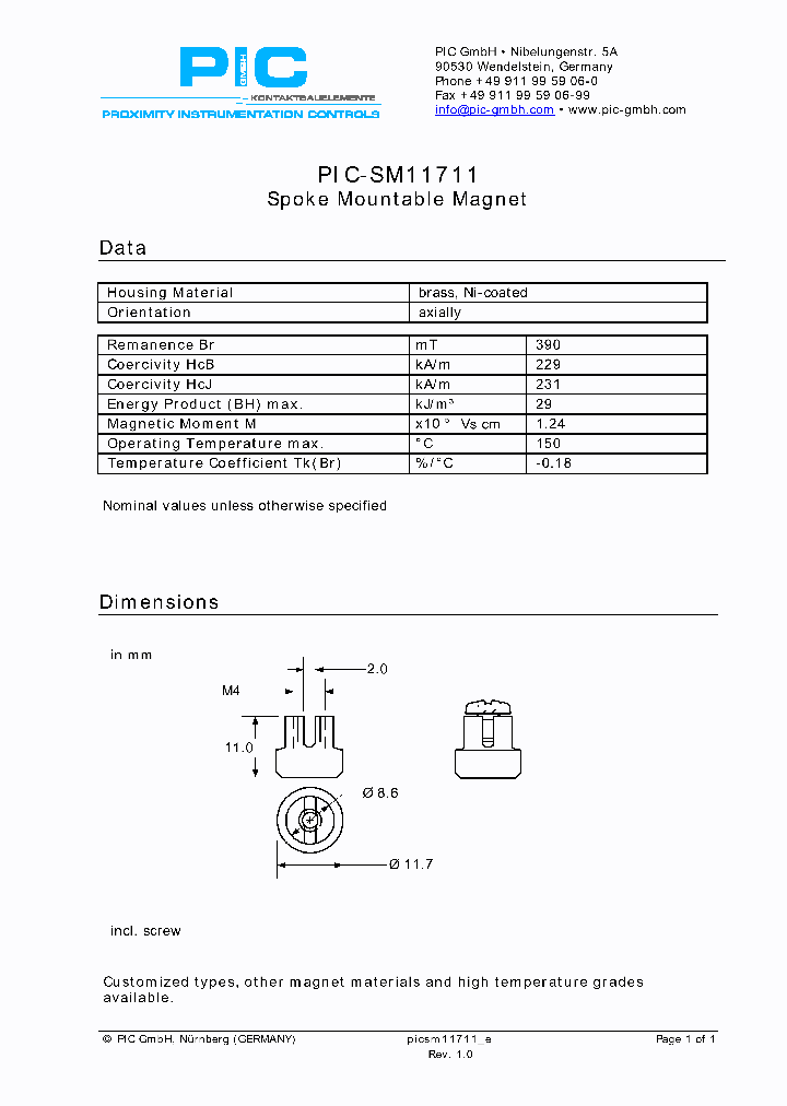 PIC-SM11711_4582713.PDF Datasheet